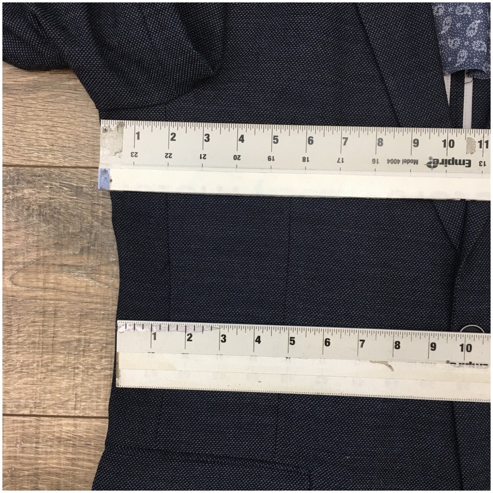 TOMMY HILFIGER Mens Blazer Sport Coat Casual Jacket Size 40L Hopsack Wool Suit‎ - Picture 6 of 12